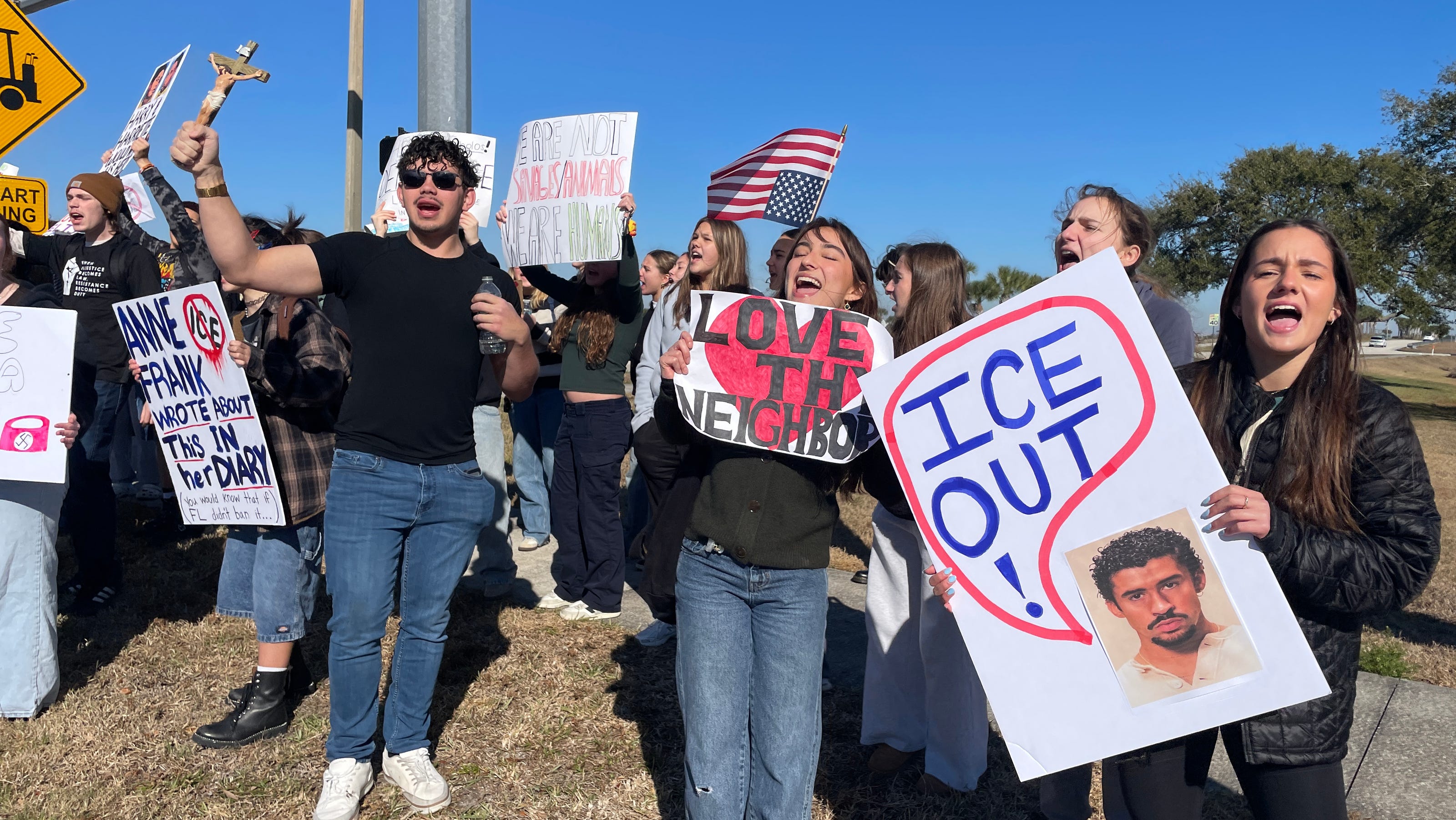 Brevard high schoolers defy warnings, hold protests against ICE actions