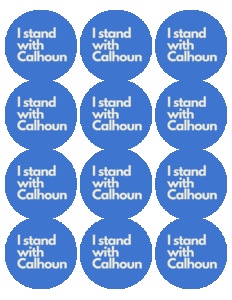 I Stand With Calhoun sticker page